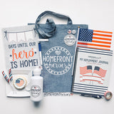 Homefront Heroes, LLC: Original Deployment Milestone Box: Deployment Prep with White Water Bottle