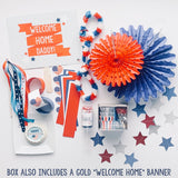 Homefront Heroes, LLC: Original Deployment Milestone Box: Homecoming (shown with "welcome home daddy" sign)