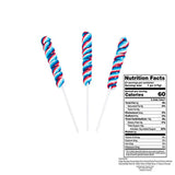 Homefront Heroes, LLC: Cherry Flavored Red, White & Blue Twist Lollipops