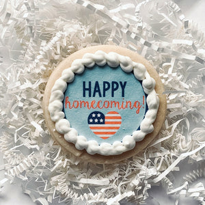 Homefront Heroes, LLC: "Happy Homecoming" Shortbread Cookie